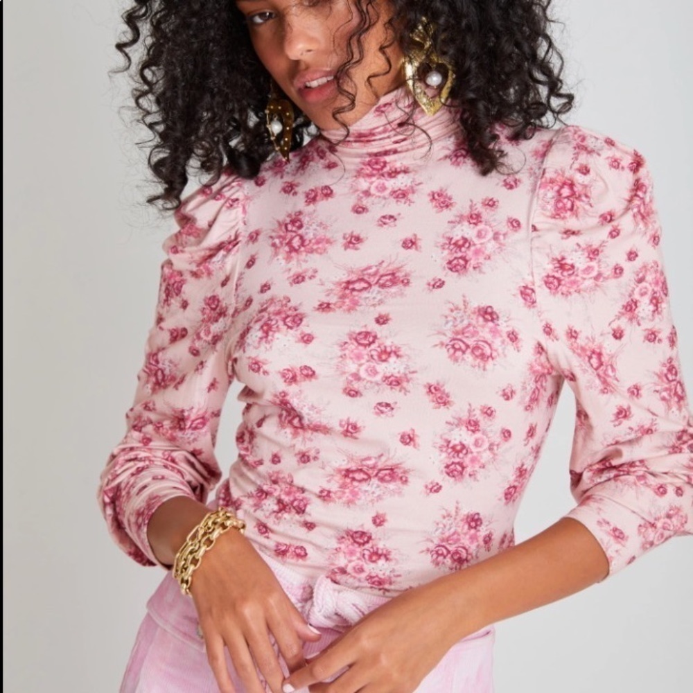 LOVESHACKFANCY Vienna Floral Long-Sleeve Shirt